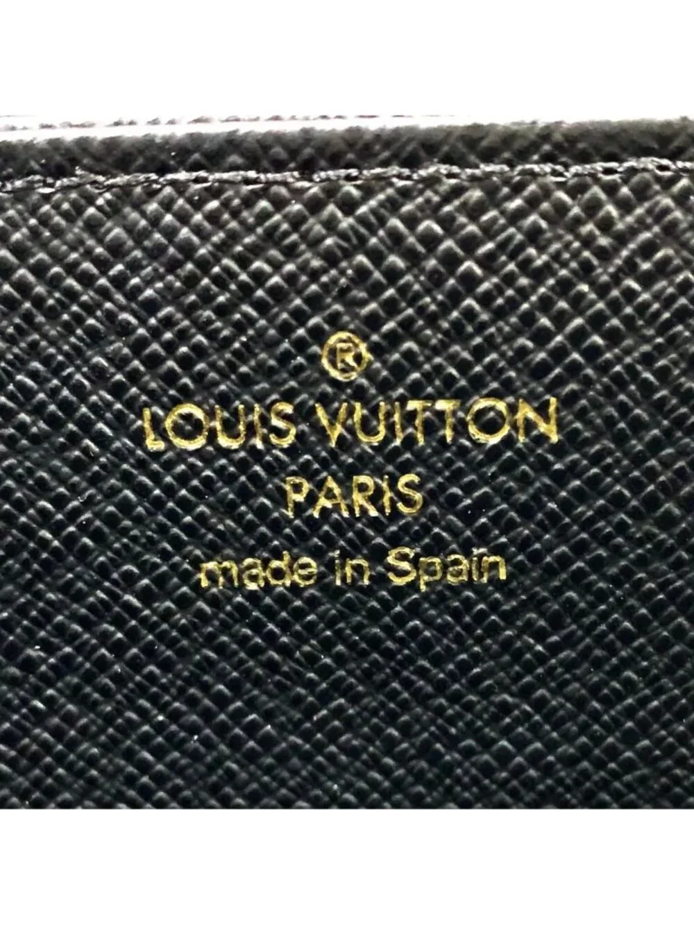 Louis Vuitton Zippy Wallet Monogram Giant Leather Brown Round Gold